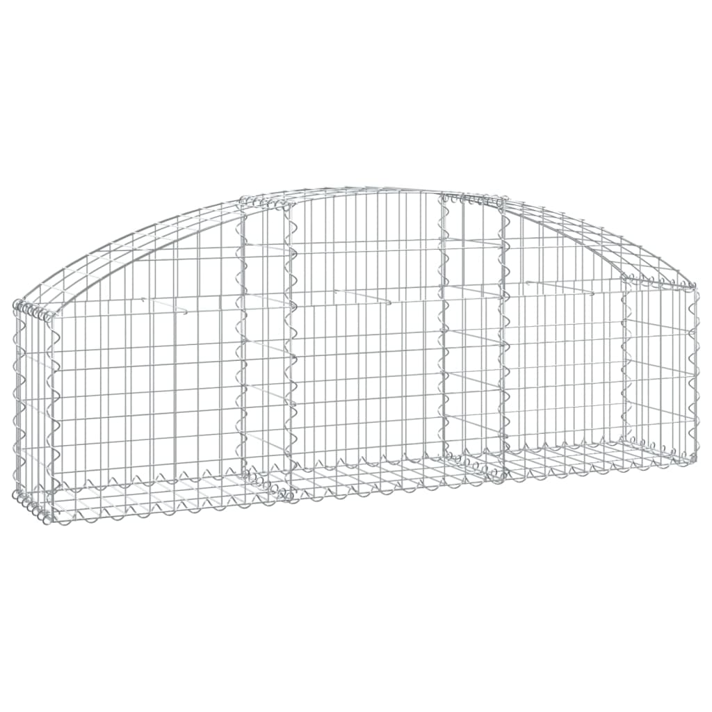 Gabionska košara s lukom 150x30x40/60 cm pocinčano željezo