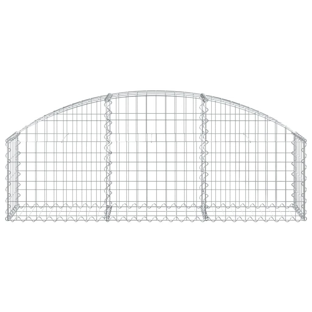 Gabionska košara s lukom 150x30x40/60 cm pocinčano željezo