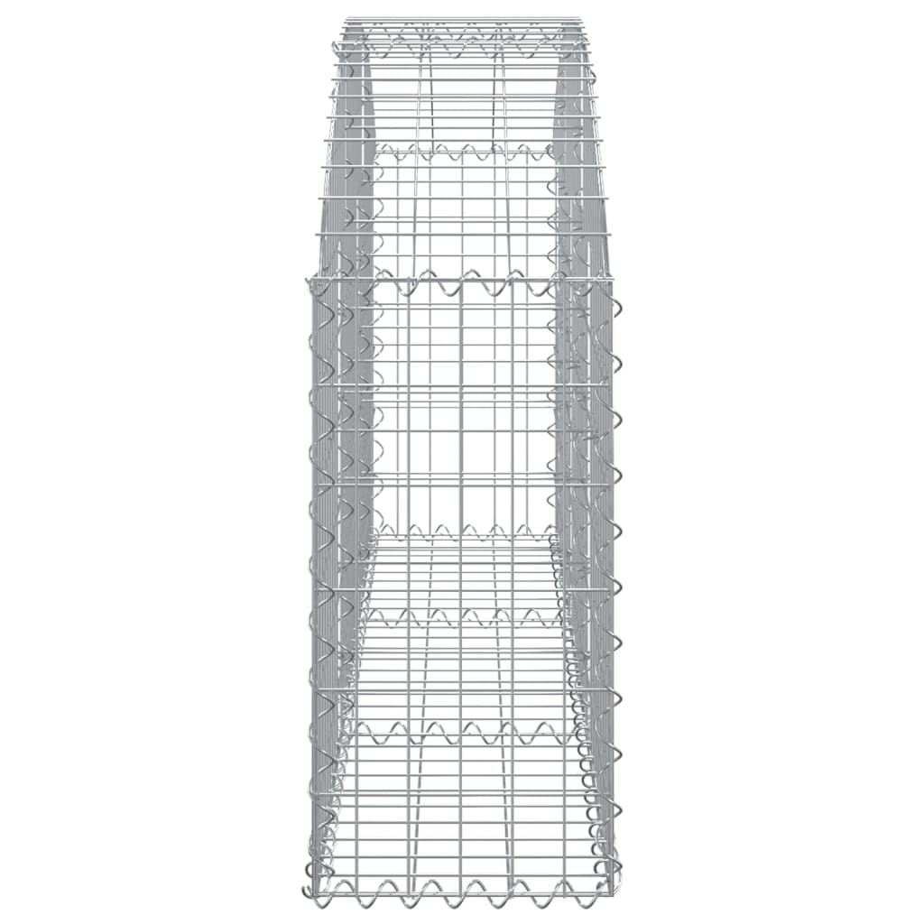 Gabionska košara s lukom 150x30x60/80 cm pocinčano željezo