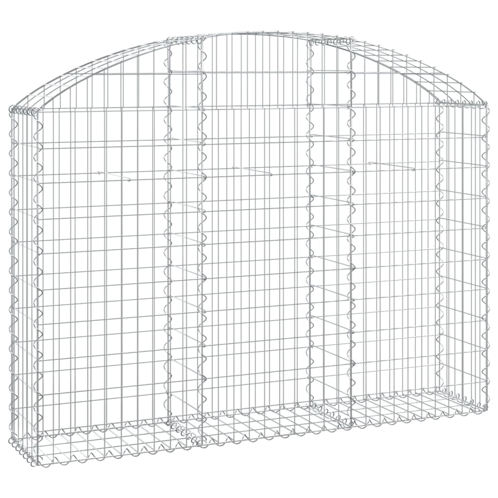 Gabionska košara s lukom 150x30x100/120 cm pocinčano željezo