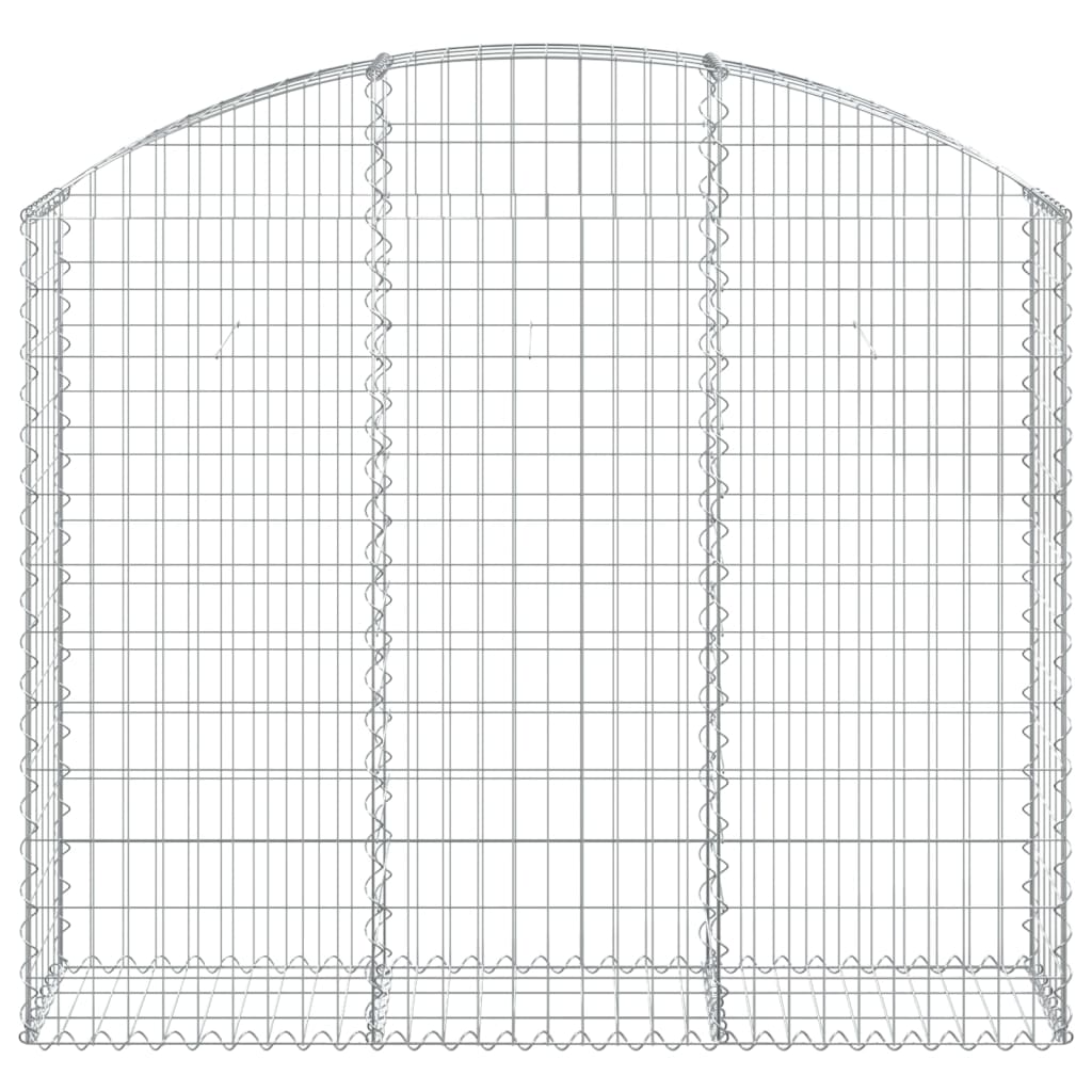Gabionska košara s lukom 150x30x120/140 cm pocinčano željezo