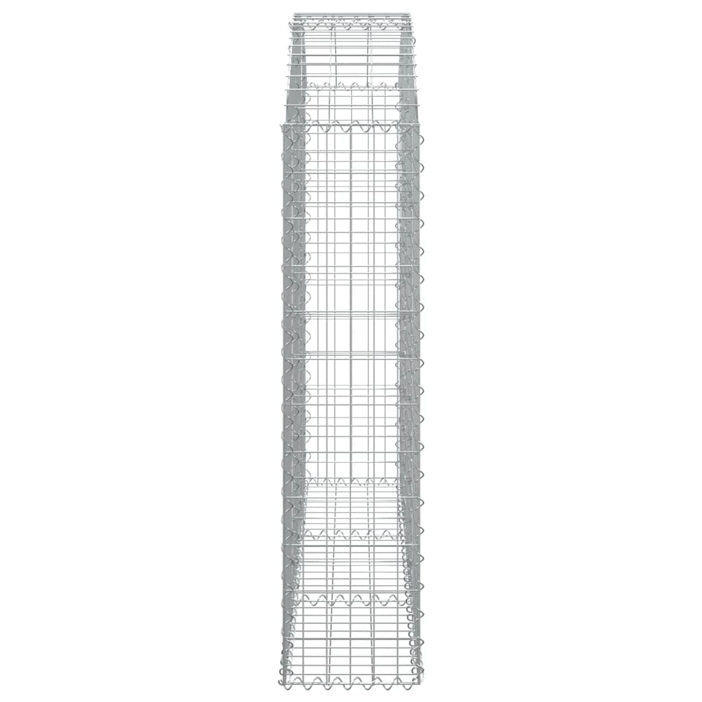 Gabionska košara s lukom 150x30x120/140 cm pocinčano željezo