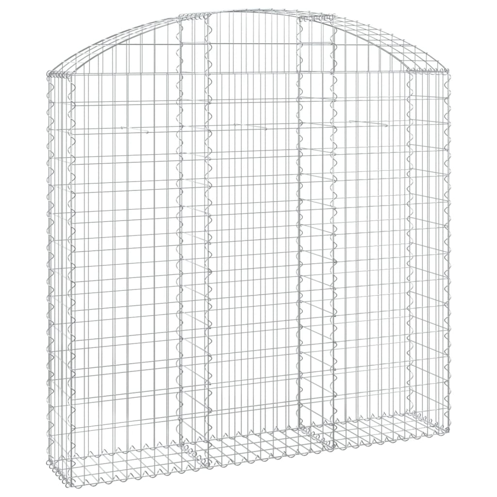 Gabionska košara s lukom 150x30x140/160 cm pocinčano željezo