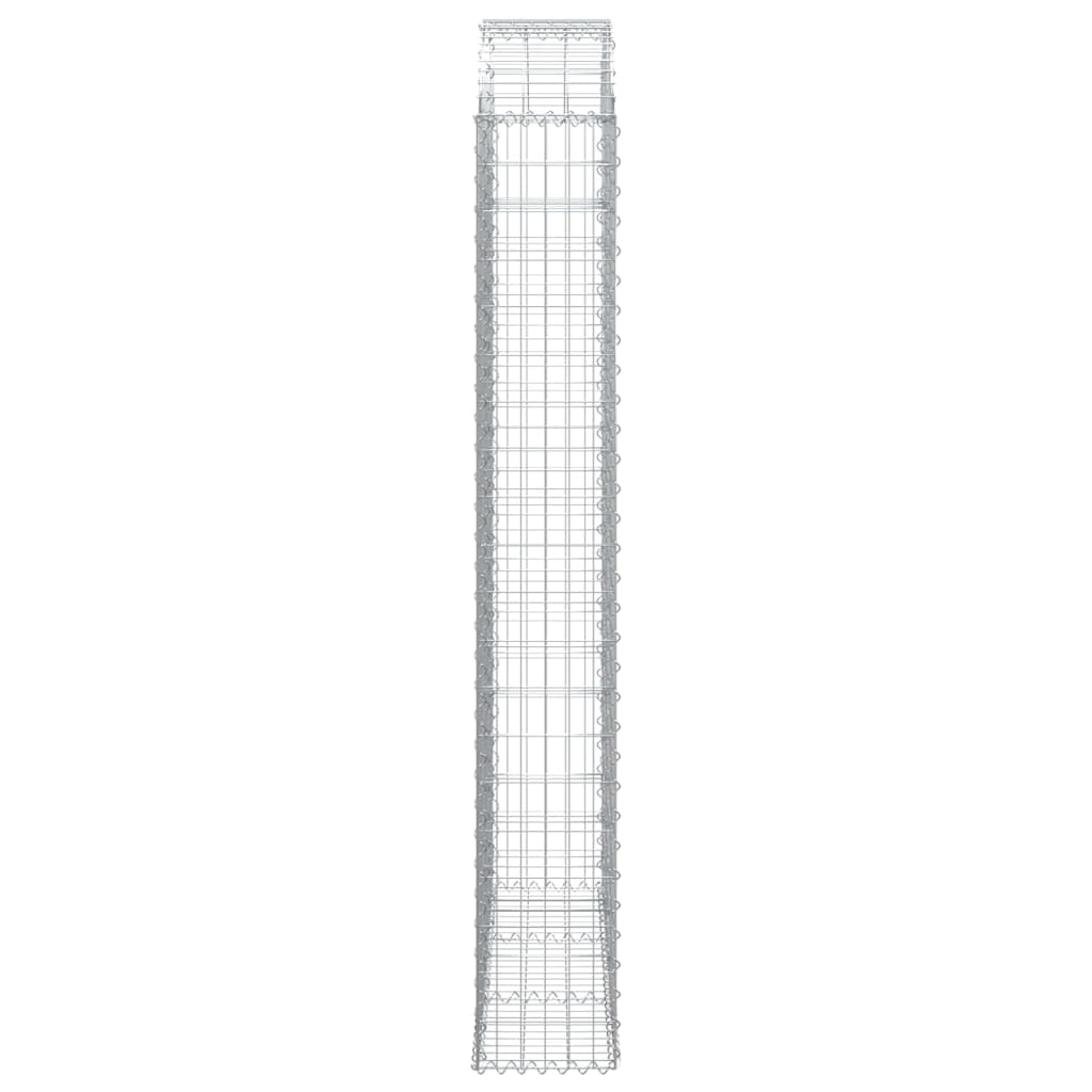 Gabionska košara s lukom 150x30x200/220 cm pocinčano željezo