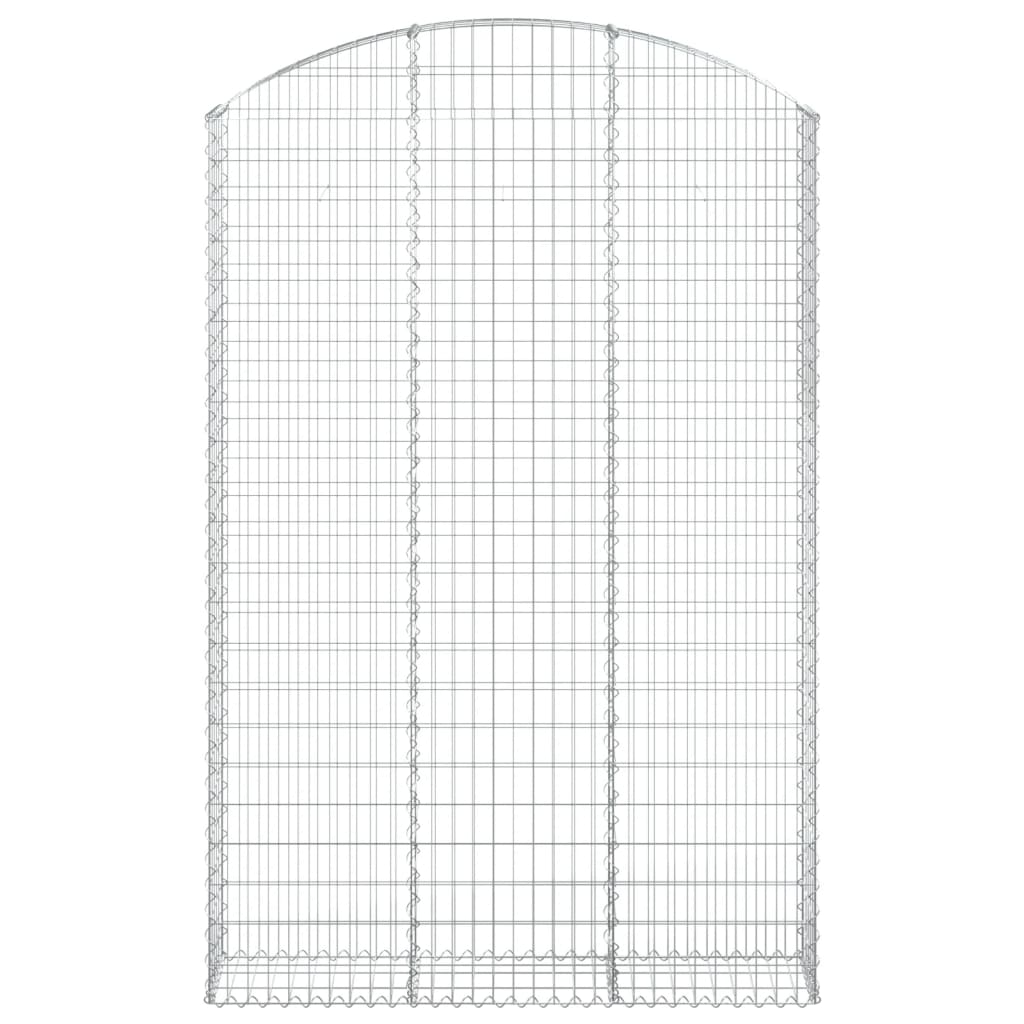 Gabionska košara s lukom 150x30x220/240 cm pocinčano željezo
