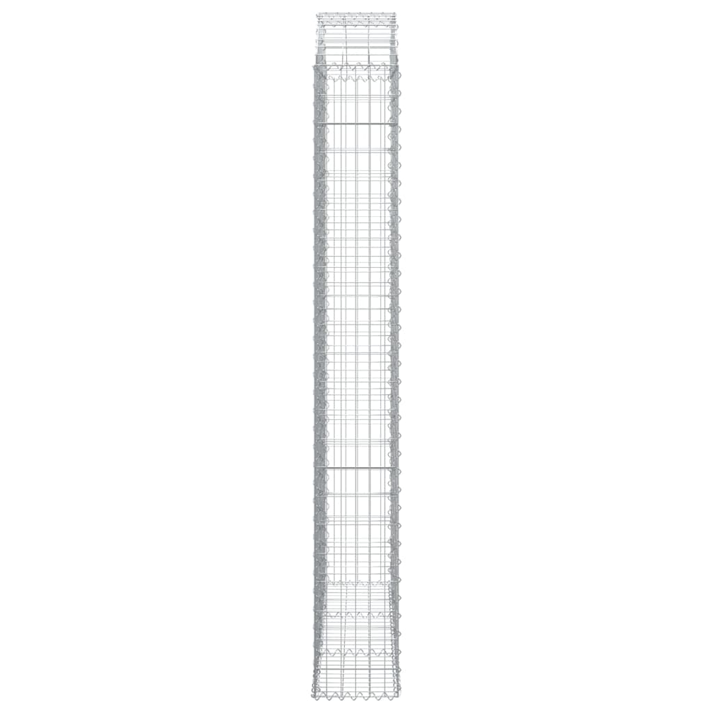 Gabionska košara s lukom 150x30x220/240 cm pocinčano željezo