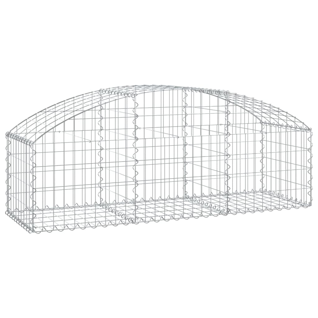 Gabionska košara s lukom 150x50x40/60 cm pocinčano željezo
