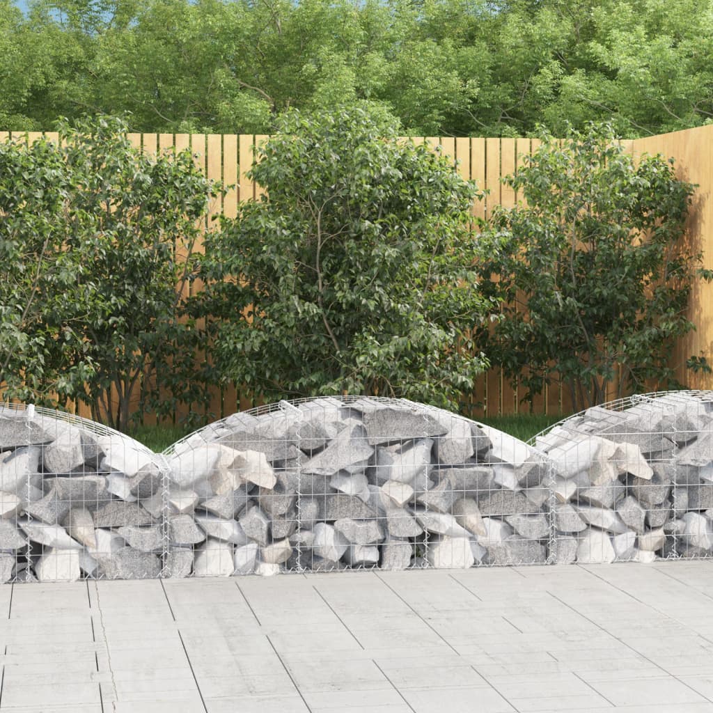 Gabionska košara s lukom 150x50x40/60 cm pocinčano željezo