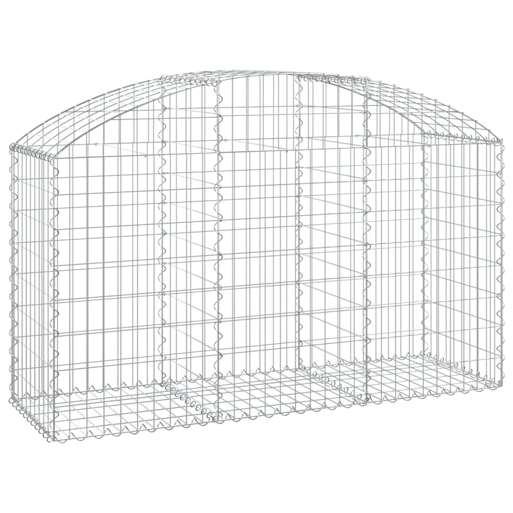 Gabionska košara s lukom 150x50x80/100 cm pocinčano željezo