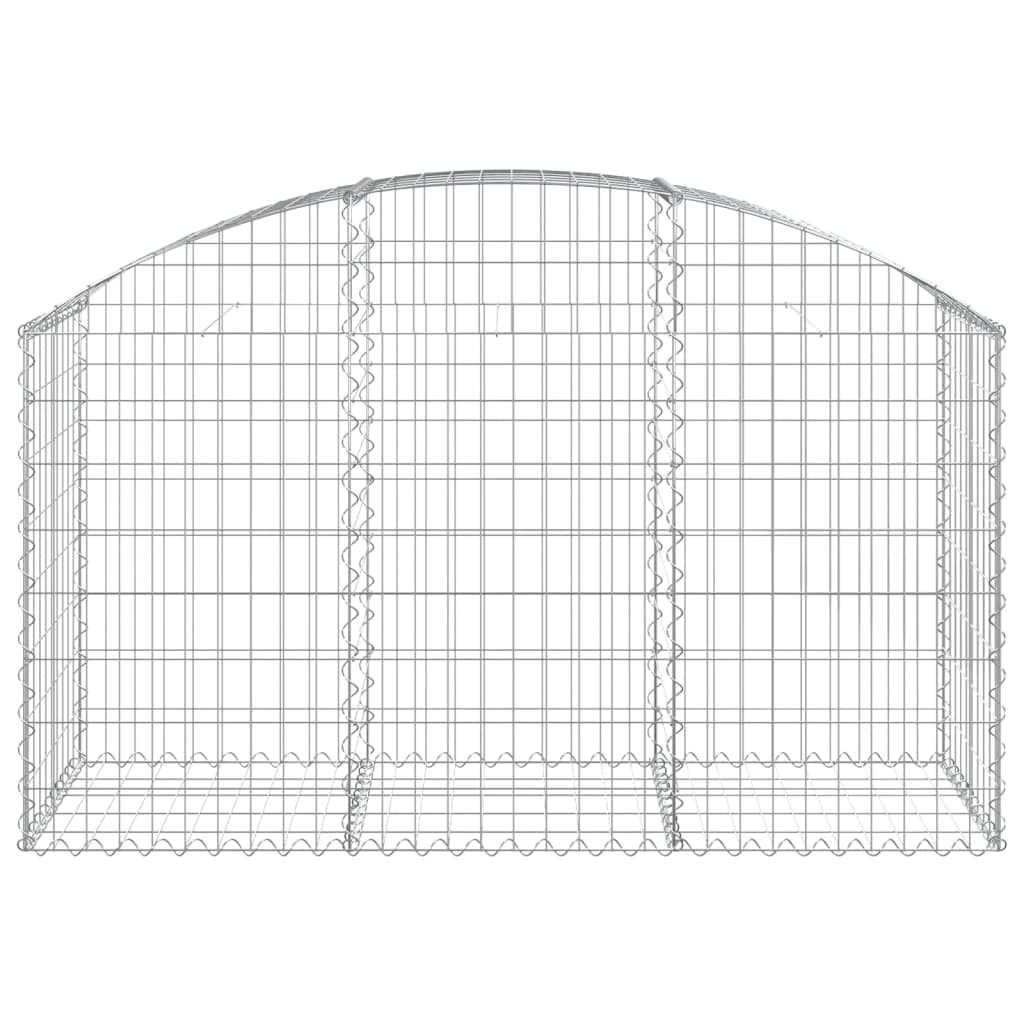 Gabionska košara s lukom 150x50x80/100 cm pocinčano željezo