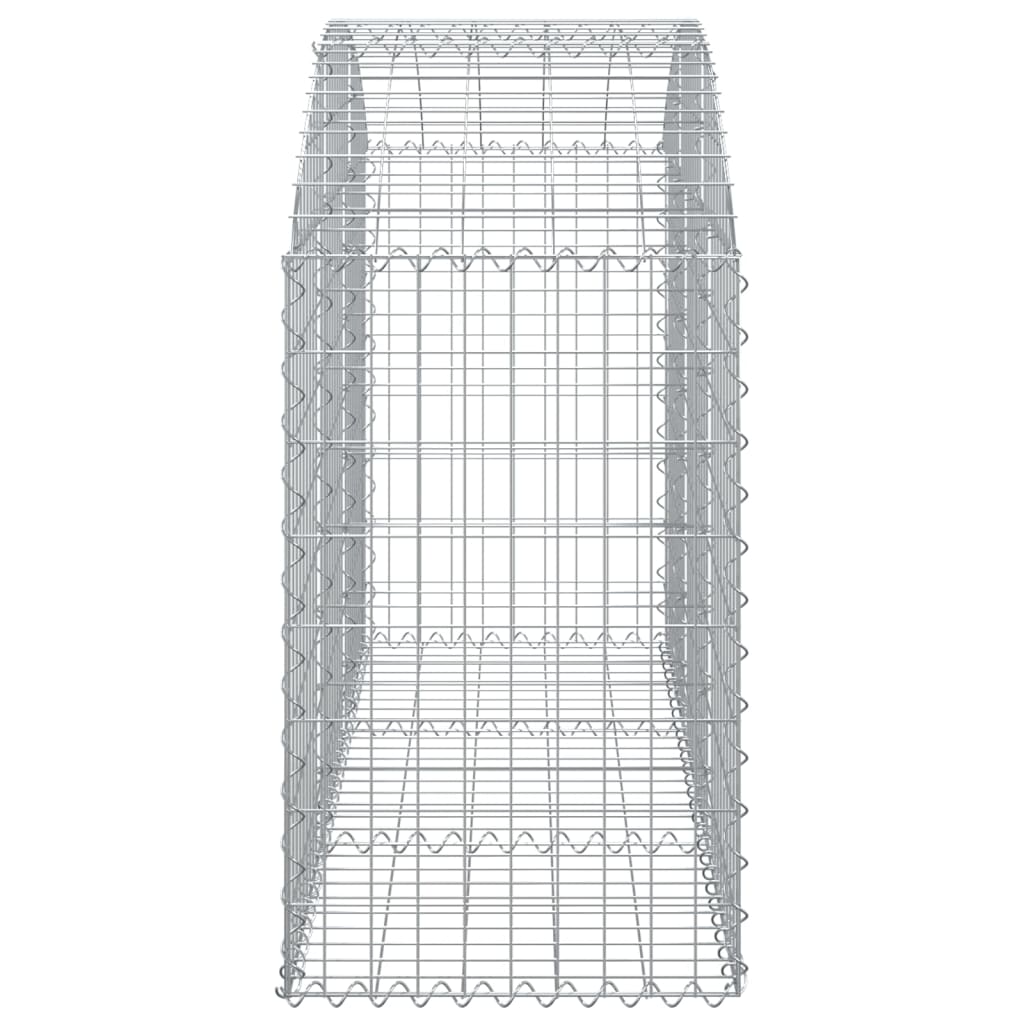 Gabionska košara s lukom 150x50x80/100 cm pocinčano željezo