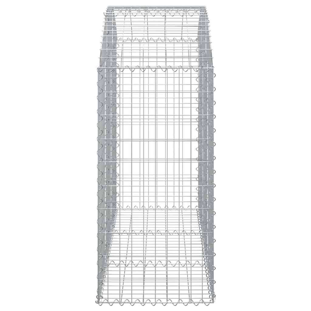 Gabionska košara s lukom 150x50x100/120 cm pocinčano željezo