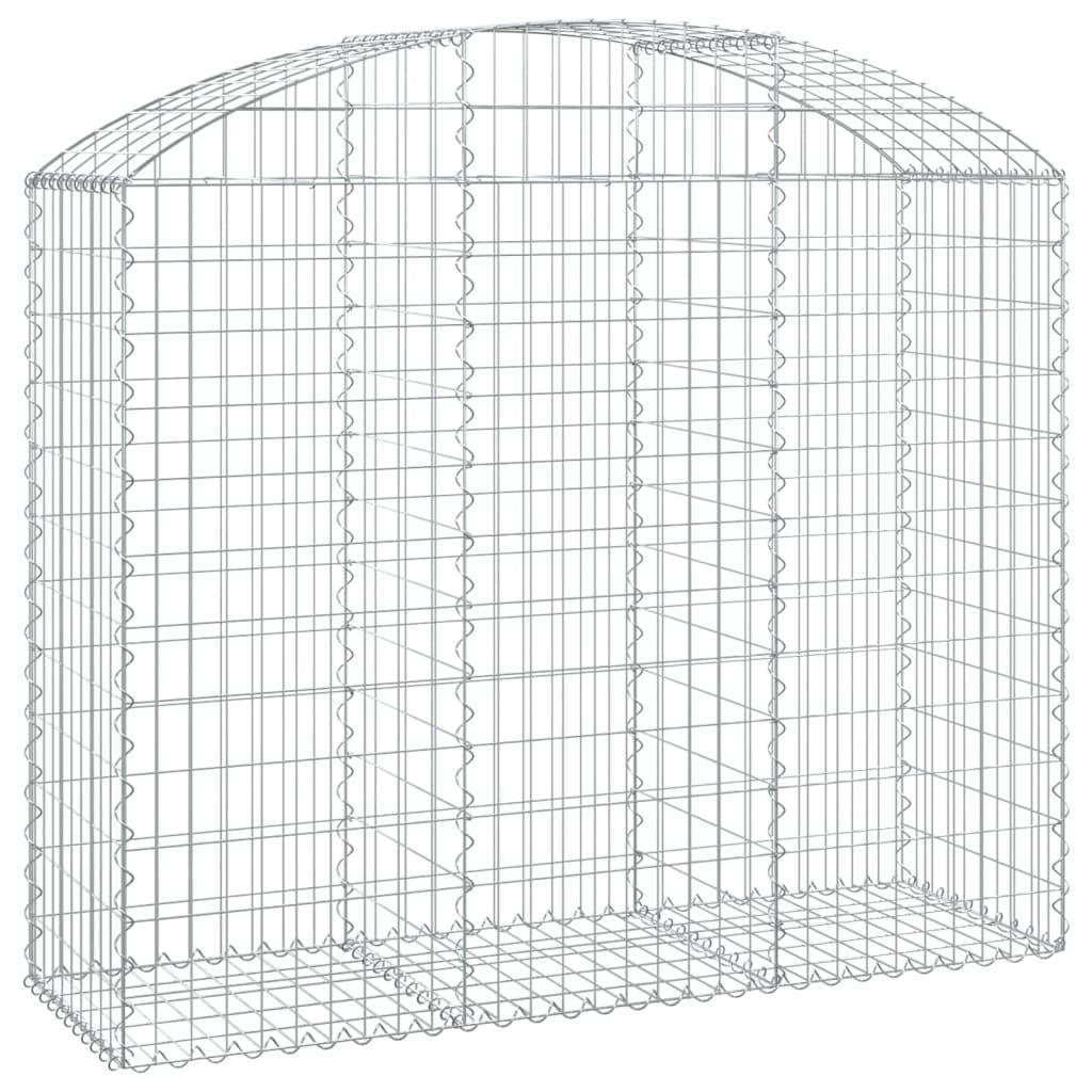 Gabionska košara s lukom 150x50x120/140 cm pocinčano željezo