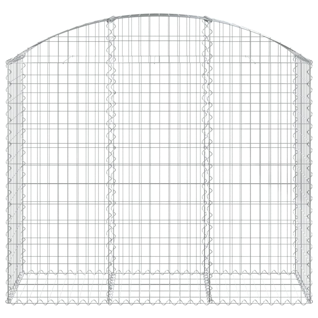 Gabionska košara s lukom 150x50x120/140 cm pocinčano željezo