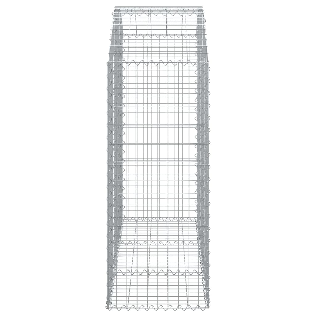 Gabionska košara s lukom 150x50x120/140 cm pocinčano željezo