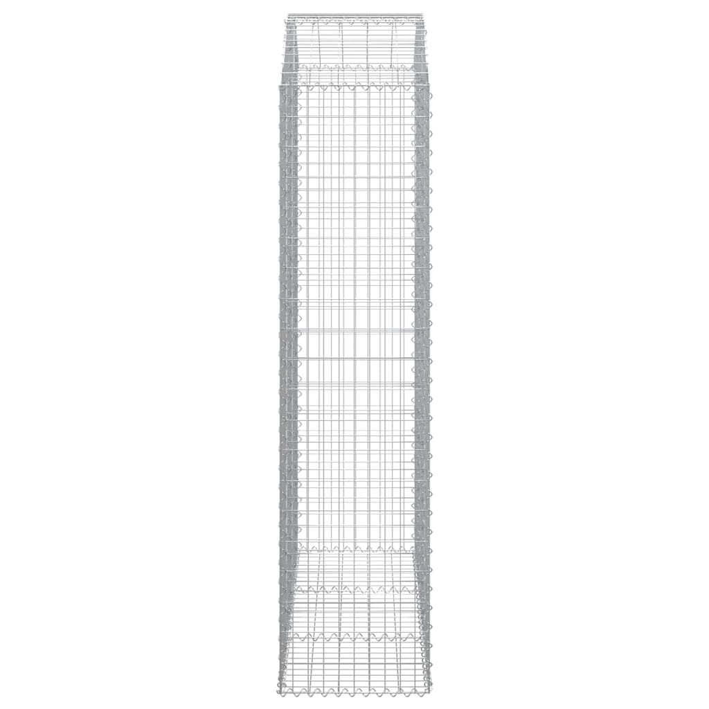 Gabionska košara s lukom 150x50x200/220 cm pocinčano željezo