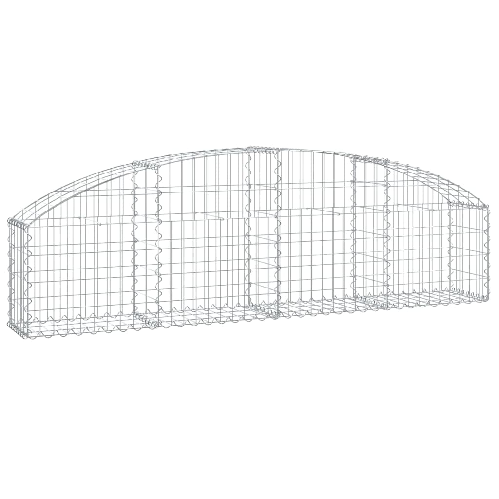 Gabionska košara s lukom 200 x 30 x 40/60 cm pocinčano željezo