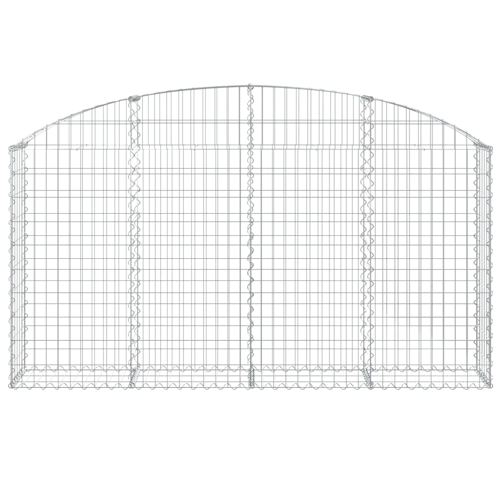 Gabionska košara s lukom 200x30x100/120 cm pocinčano željezo