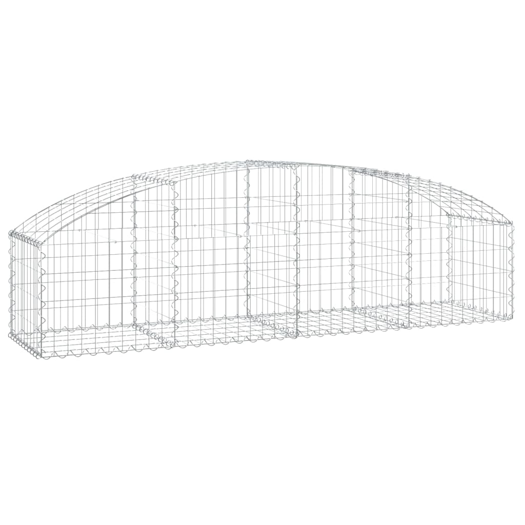 Gabionska košara s lukom 200x50x40/60 cm pocinčano željezo