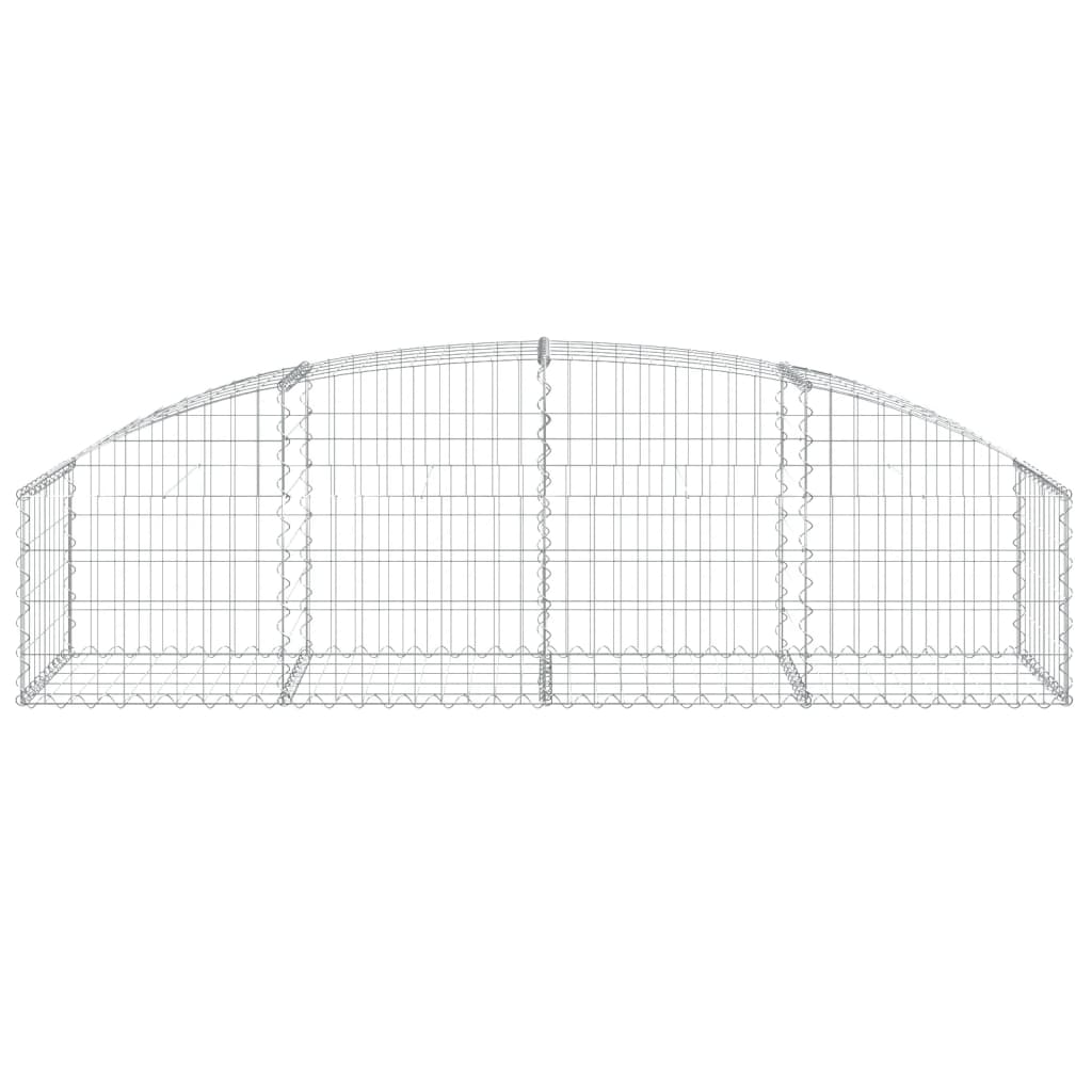 Gabionska košara s lukom 200x50x40/60 cm pocinčano željezo