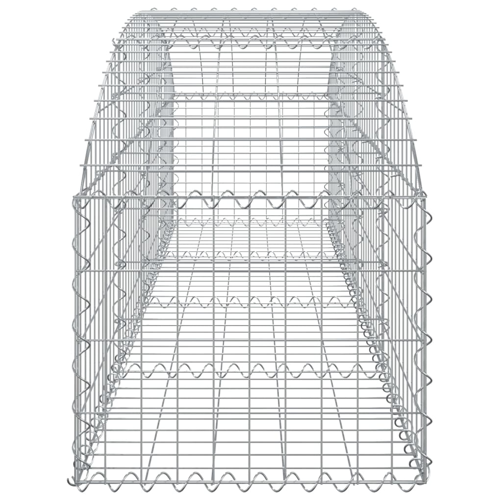 Gabionska košara s lukom 200x50x40/60 cm pocinčano željezo
