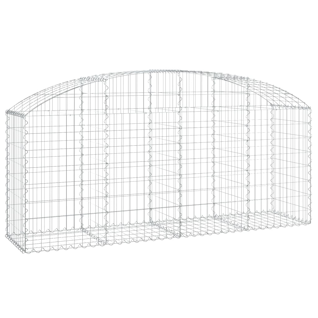Gabionska košara s lukom 200x50x80/100 cm pocinčano željezo