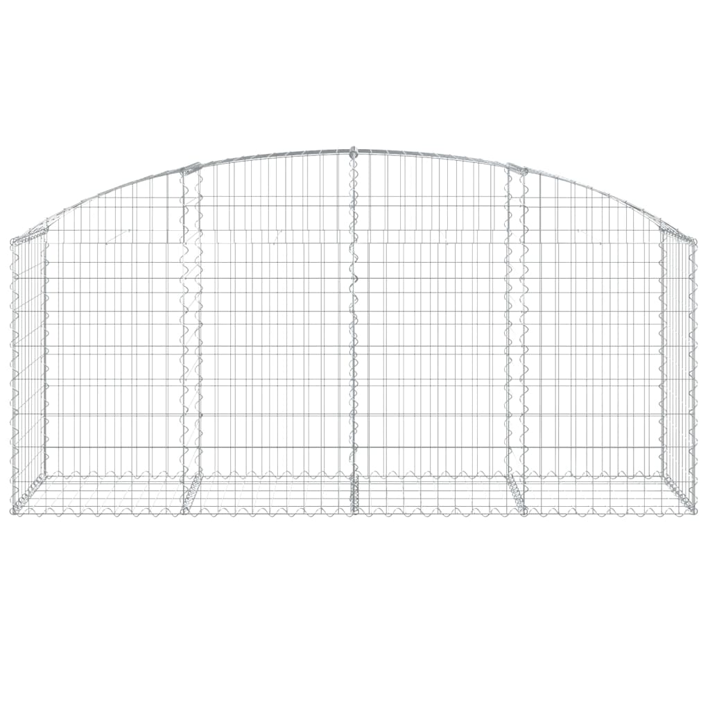 Gabionska košara s lukom 200x50x80/100 cm pocinčano željezo