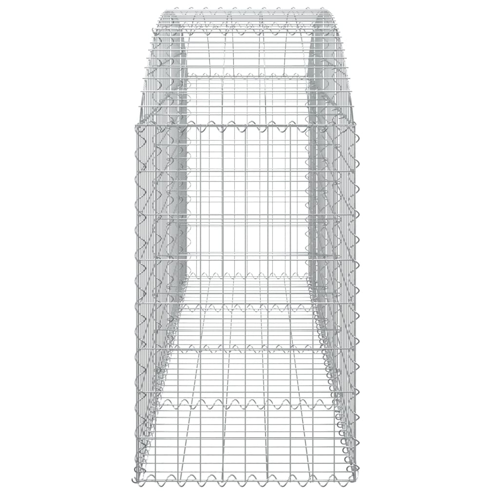 Gabionska košara s lukom 200x50x80/100 cm pocinčano željezo
