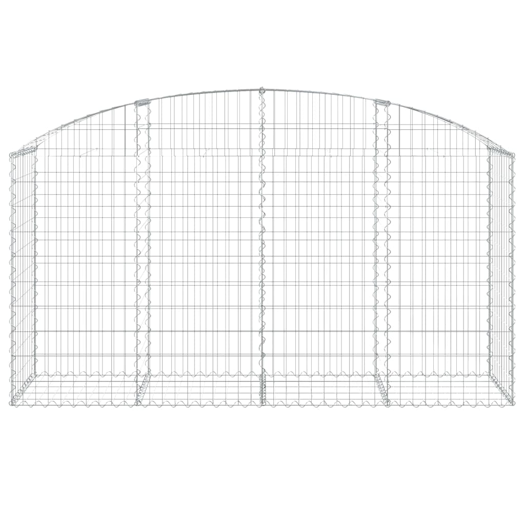 Gabionska košara s lukom 200x50x100/120 cm pocinčano željezo