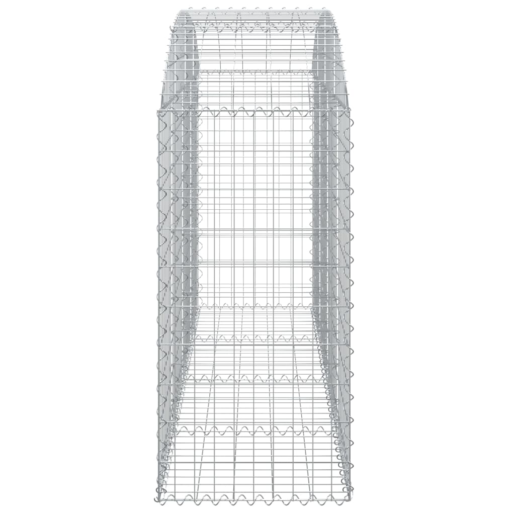 Gabionska košara s lukom 200x50x100/120 cm pocinčano željezo