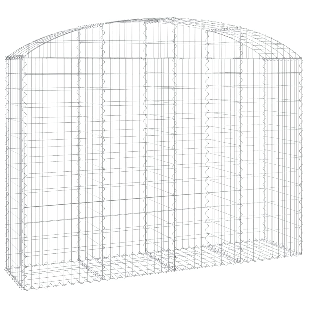 Gabionska košara s lukom 200x50x140/160 cm pocinčano željezo