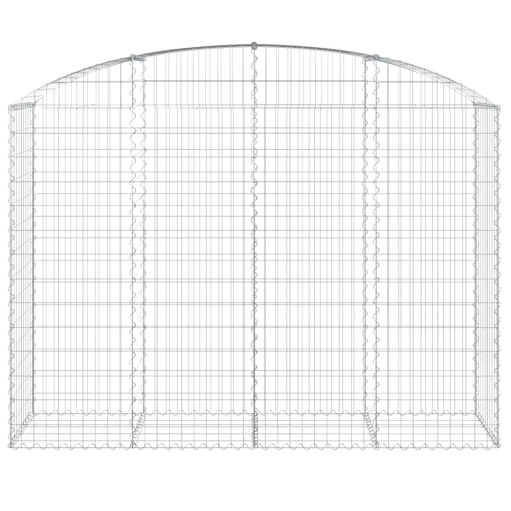 Gabionska košara s lukom 200x50x140/160 cm pocinčano željezo