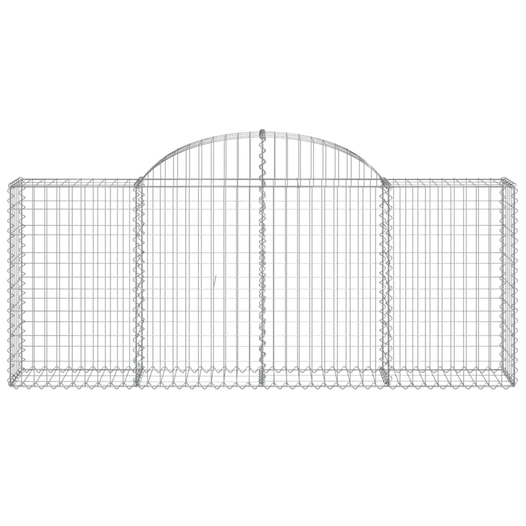 Gabionska košara s lukom 200 x 30 x 80/100 cm pocinčano željezo
