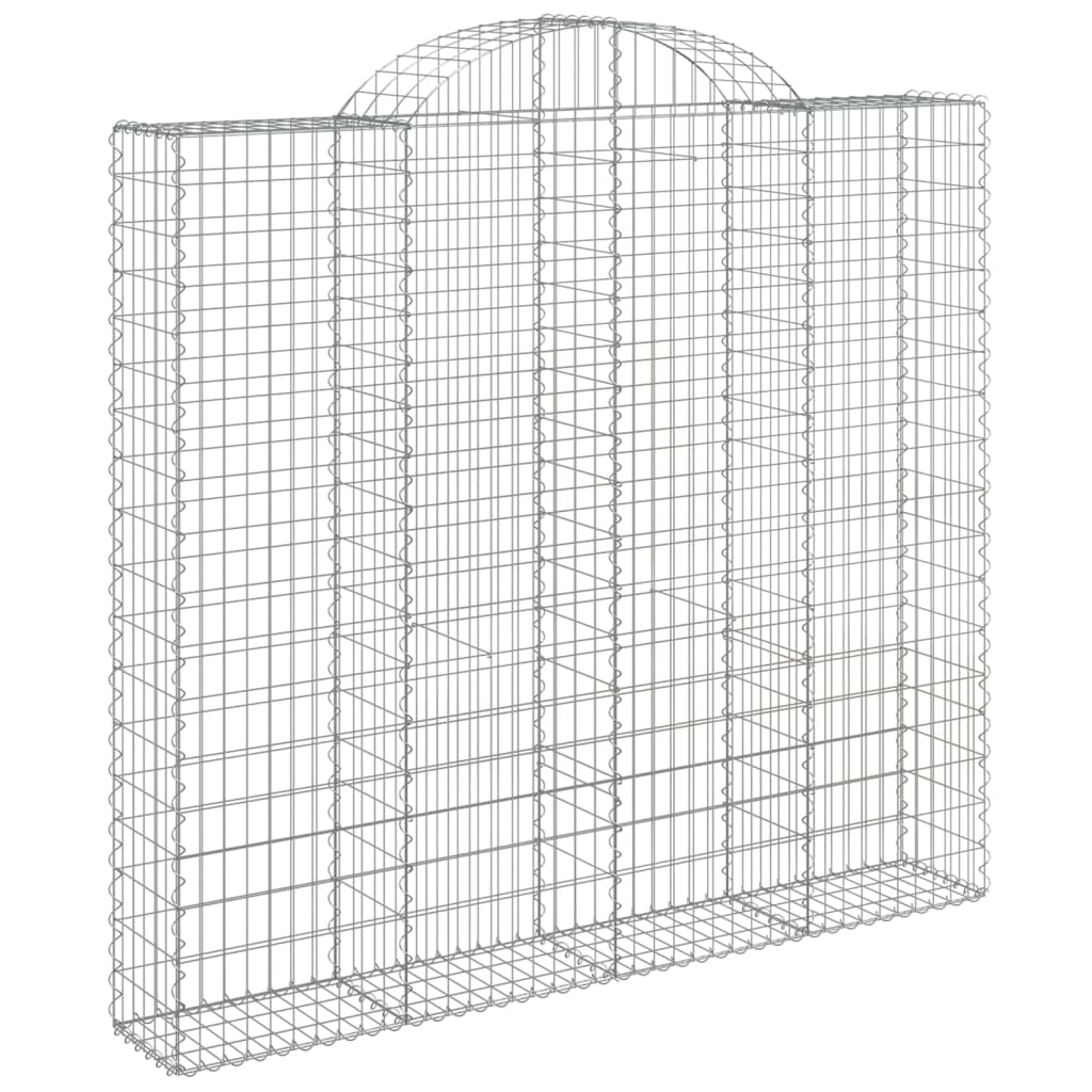 Gabionska košara s lukom 200x30x180/200 cm pocinčano željezo