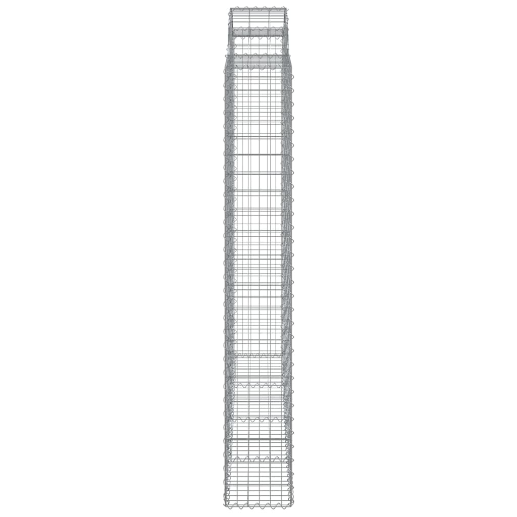Gabionska košara s lukom 200x30x200/220 cm pocinčano željezo