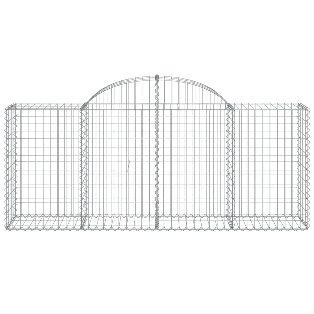 Gabionska košara s lukom 200x50x80/100 cm pocinčano željezo
