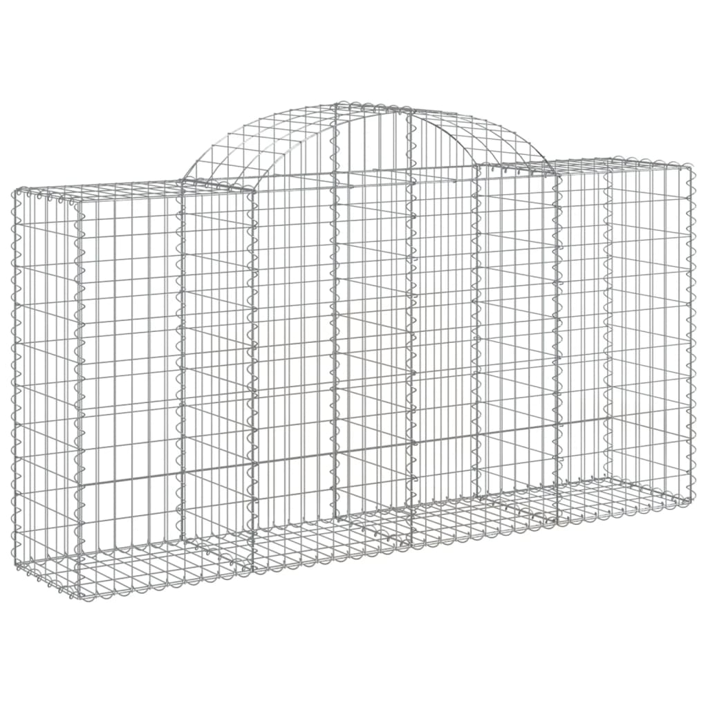 Gabionska košara s lukom 200x50x100/120 cm pocinčano željezo