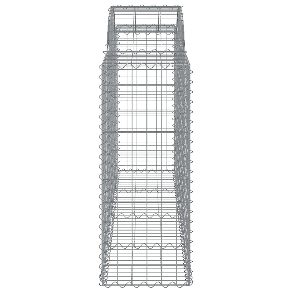 Gabionska košara s lukom 200x50x100/120 cm pocinčano željezo
