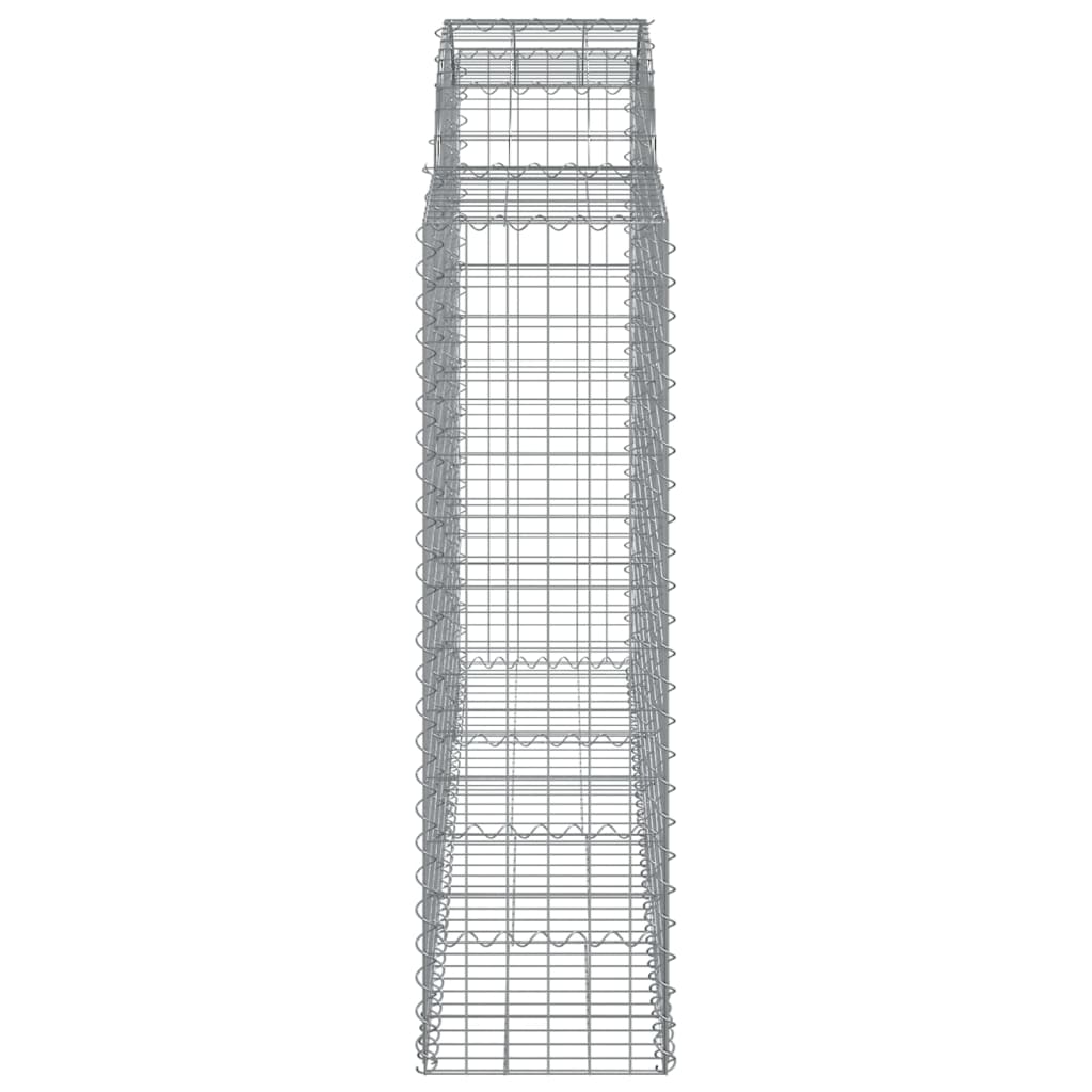Gabionska košara s lukom 200x50x140/160 cm pocinčano željezo