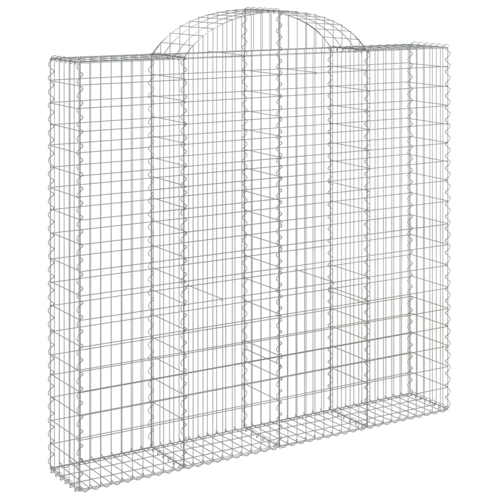 Gabionska košara s lukom200x50x180/200 cm pocinčano željezo