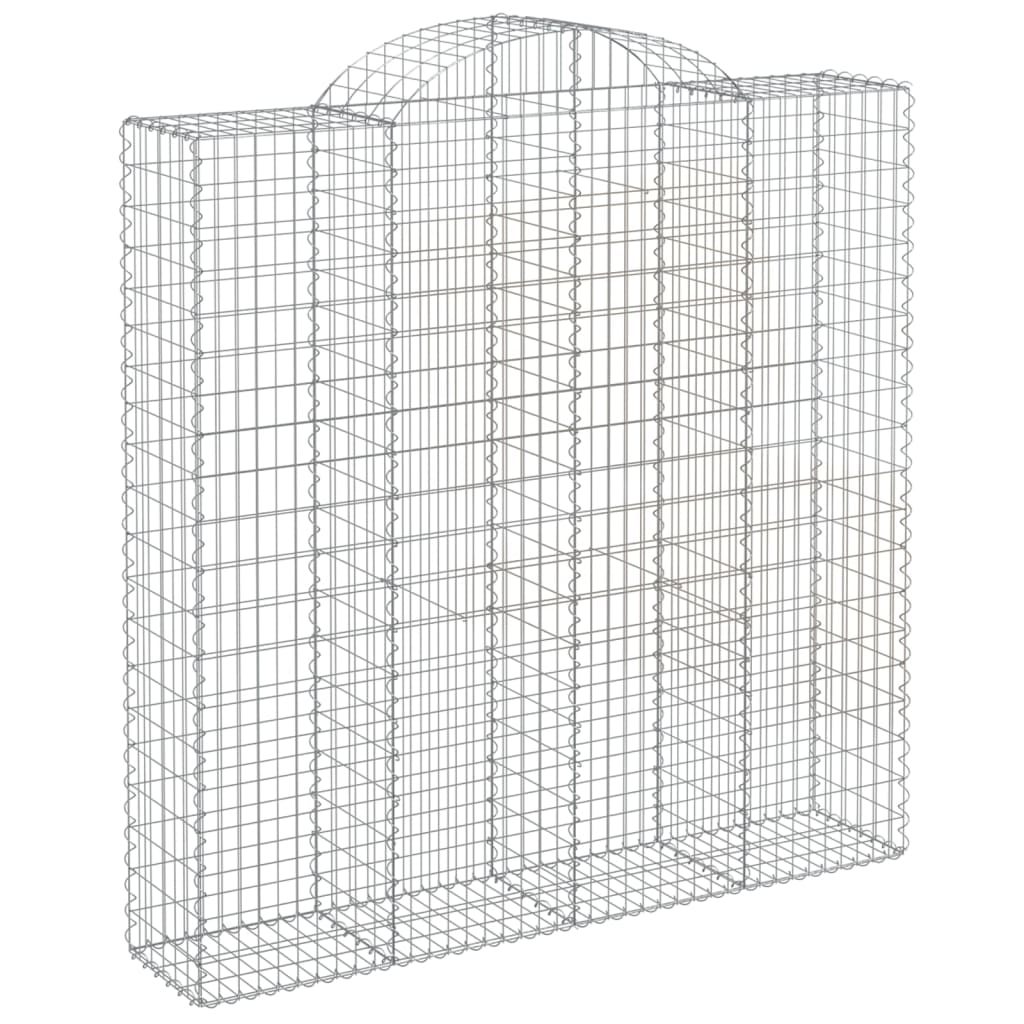 Gabionska košara s lukom 200x50x200/220 cm pocinčano željezo