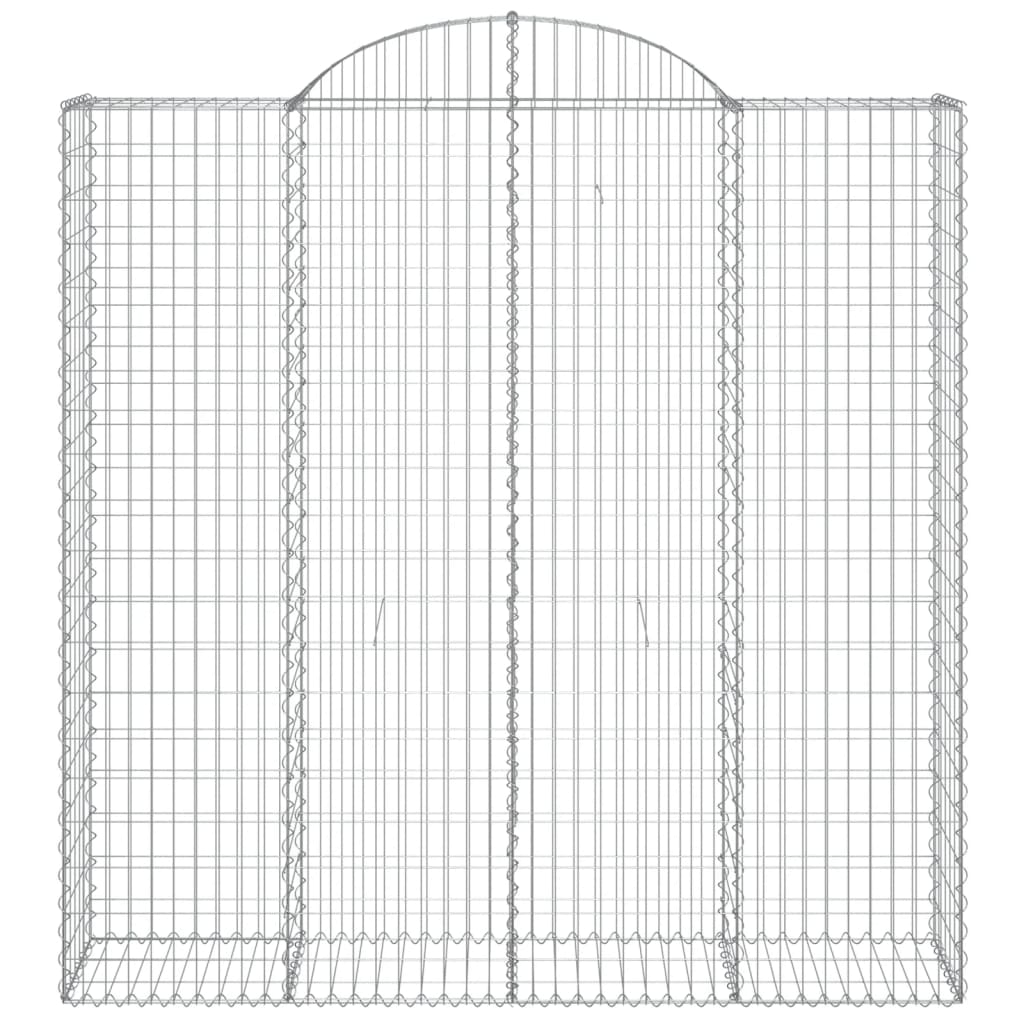 Gabionska košara s lukom 200x50x200/220 cm pocinčano željezo