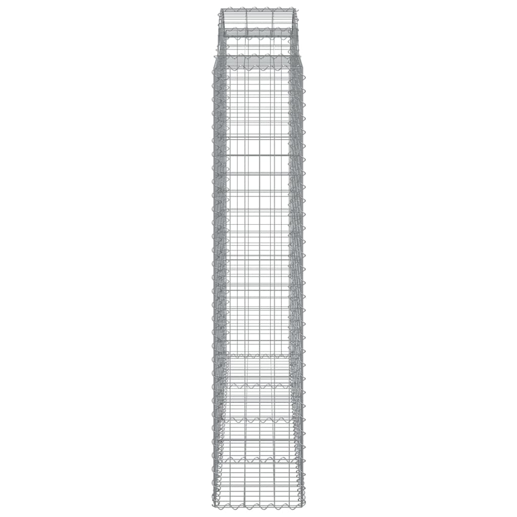 Gabionska košara s lukom 200x50x200/220 cm pocinčano željezo