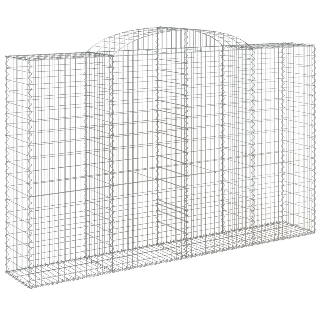 Gabionska košara s lukom 300x50x180/200 cm pocinčano željezo
