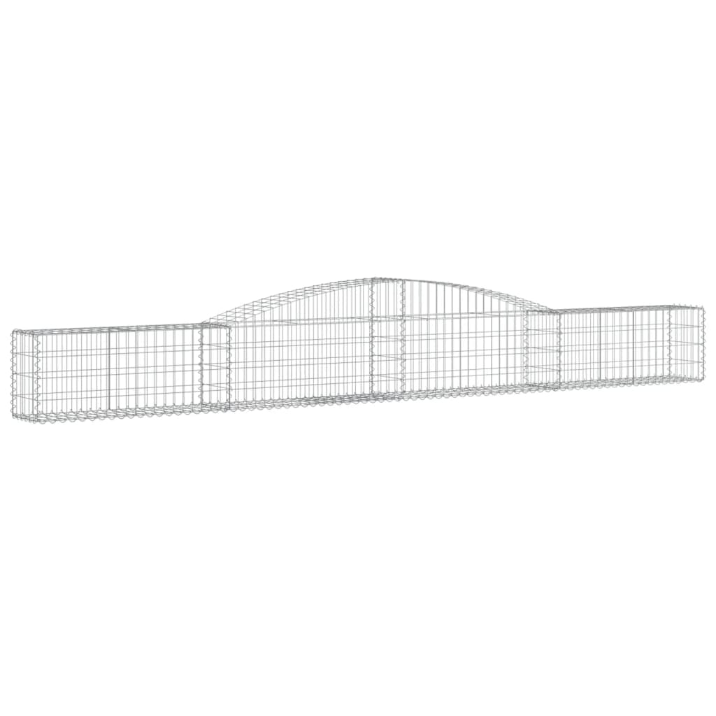 Gabionska košara s lukom 400x30x40/60 cm pocinčano željezo
