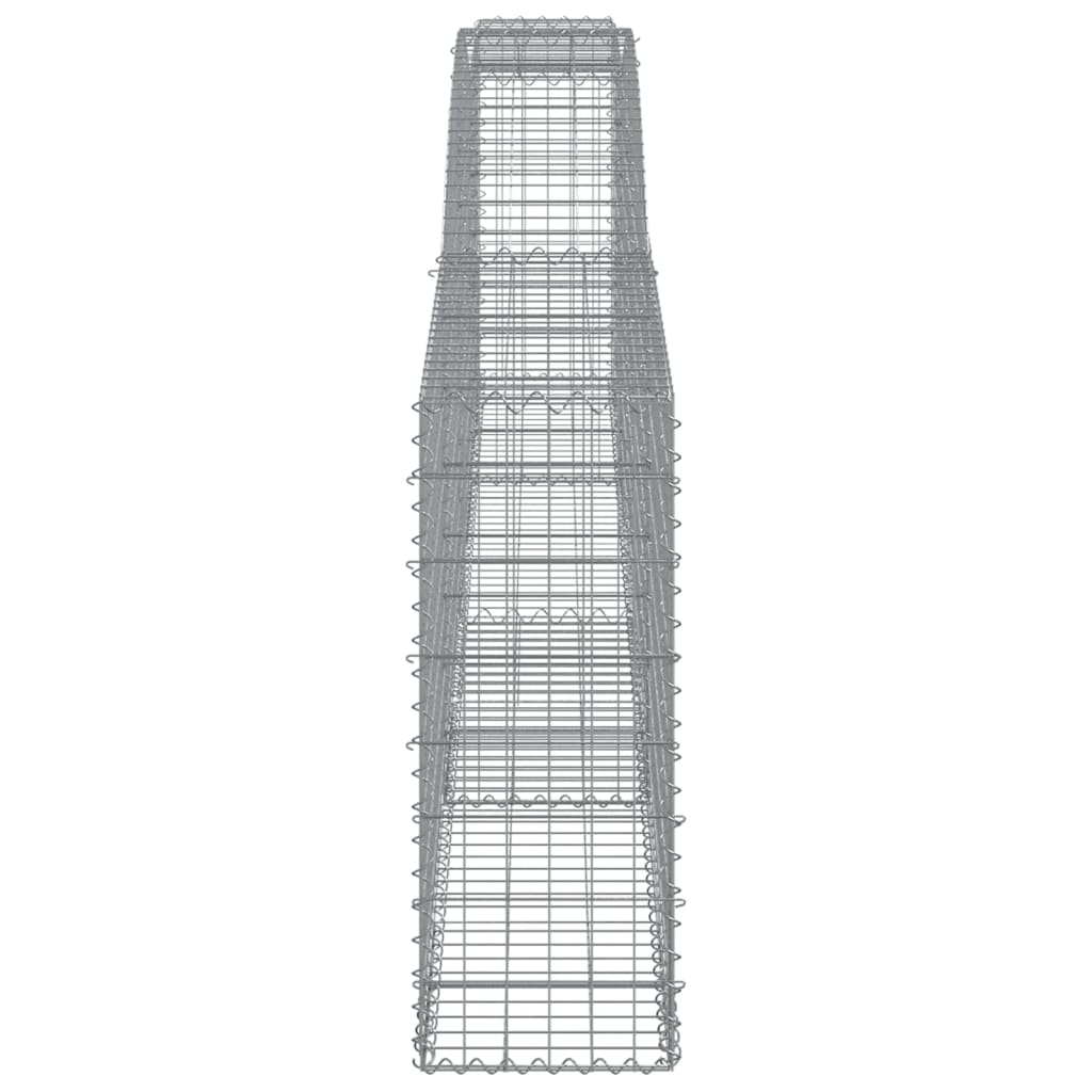 Gabionska košara s lukom 400 x 30 x 80/100 cm pocinčano željezo