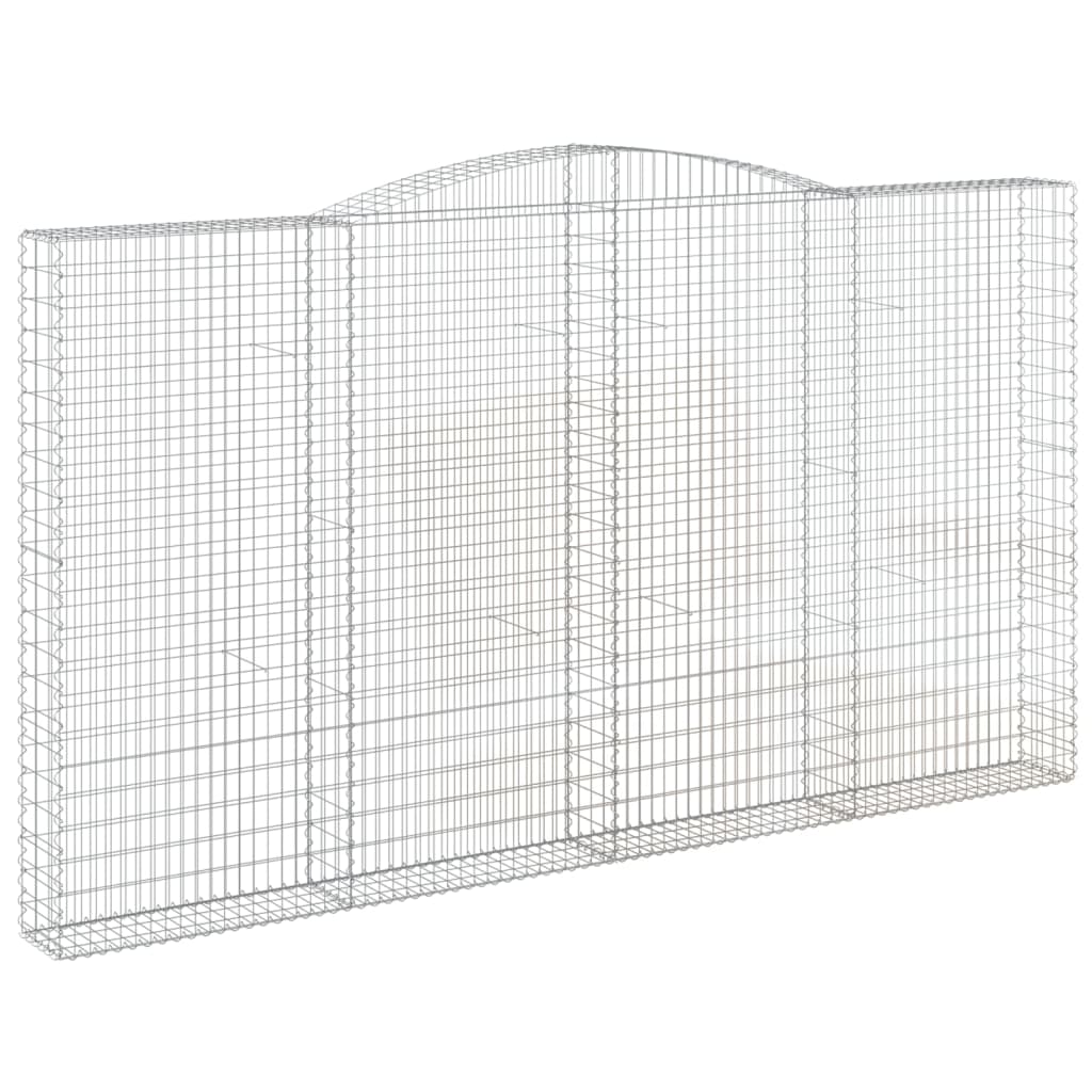 Gabionska košara s lukom 400x30x220/240 cm pocinčano željezo