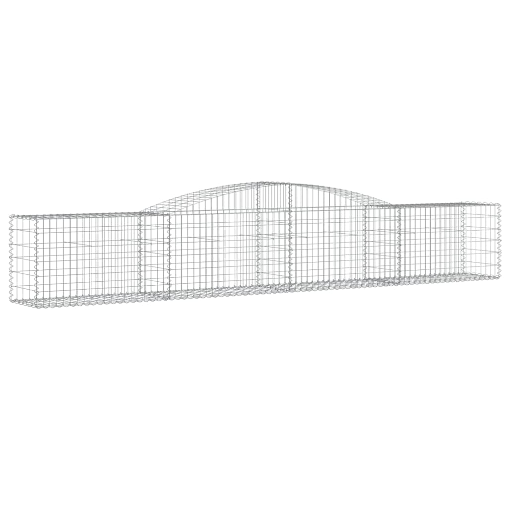 Gabionska košara s lukom 400x50x60/80 cm pocinčano željezo