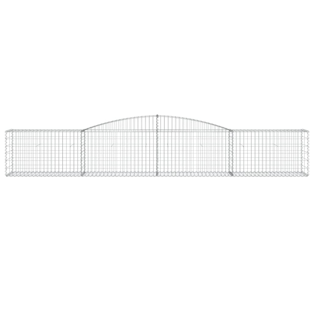 Gabionska košara s lukom 400x50x60/80 cm pocinčano željezo