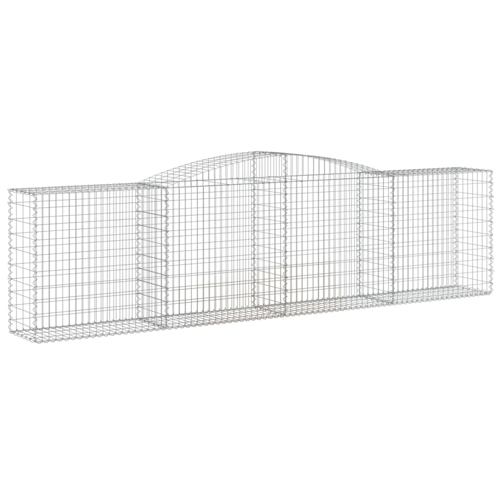 Gabionska košara s lukom 400x50x100/120 cm pocinčano željezo